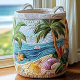 TROPICOVE | QUILTED TROPICAL BEACH STORAGE BASKET